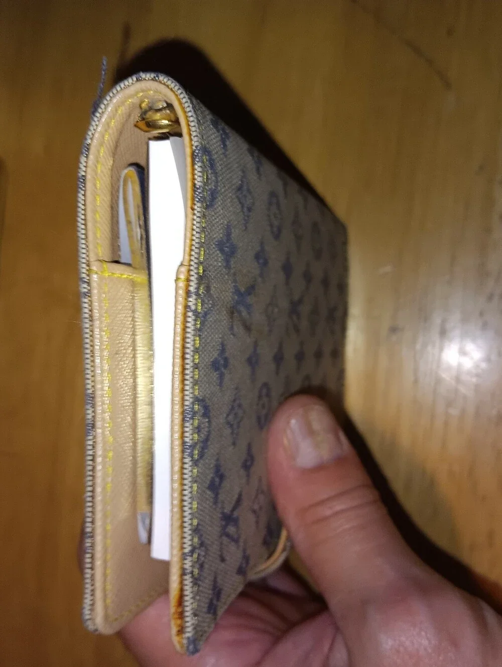 Louis Vuitton Denim Mini Lin Agenda Organzier